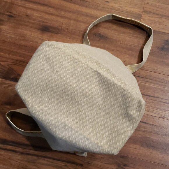 MICHAEL KORS BURLAP TWEED SHOPPER/TOTE ~ GOLD ACCENTS ~ NWOT - Picture 7 of 14